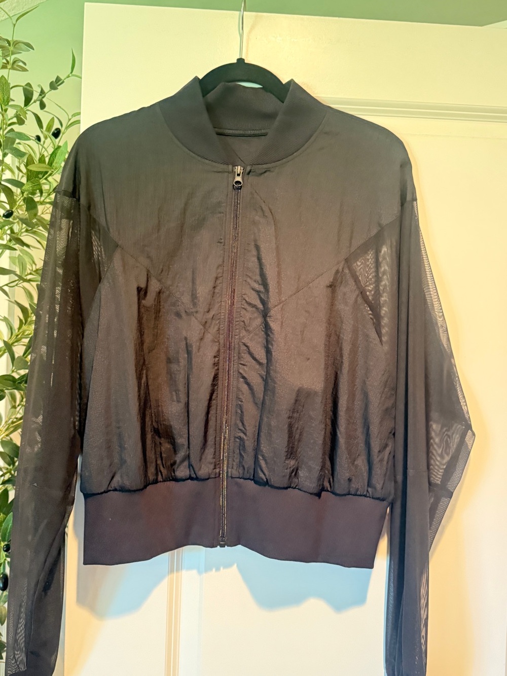 Alo Cropped Air it Out Bomber Jacket